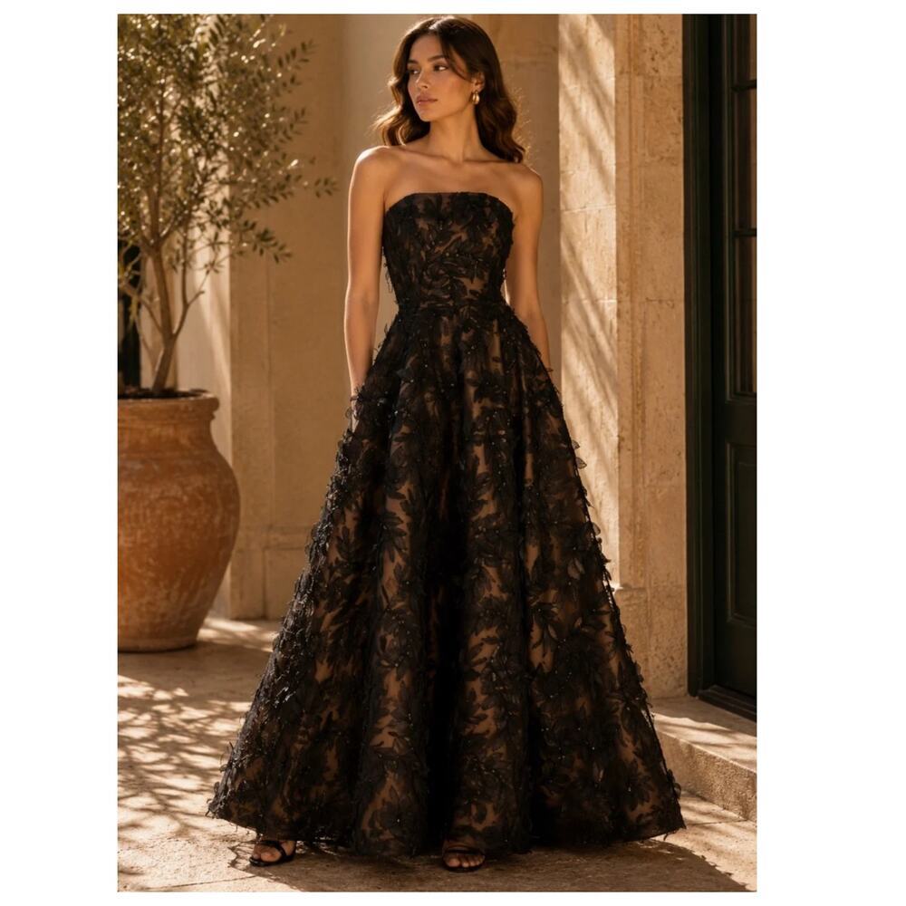 NEW HELSI Celine Sequin 3D Floral Gown Size XS